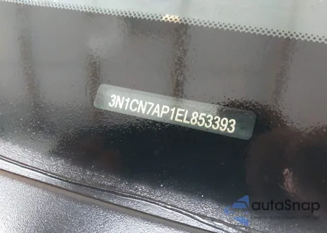 2014 Nissan Versa 1.6 S+ z USA, uszkodzony, nr VIN 3N1CN7AP1EL853393